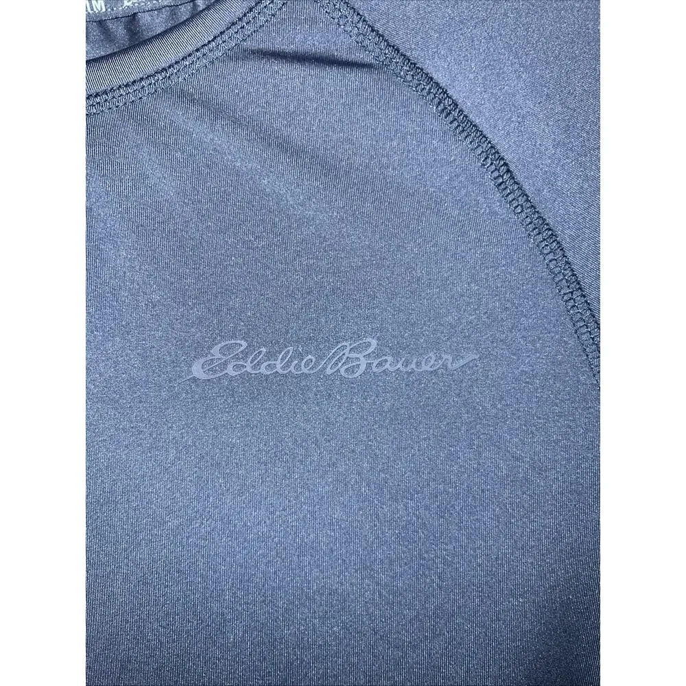 EDDIE BAUER SWIM T SHIRT SHORT SLEEVES RASHGUARD LOGO BLUE COLOR MEN SIZE MEDIUM